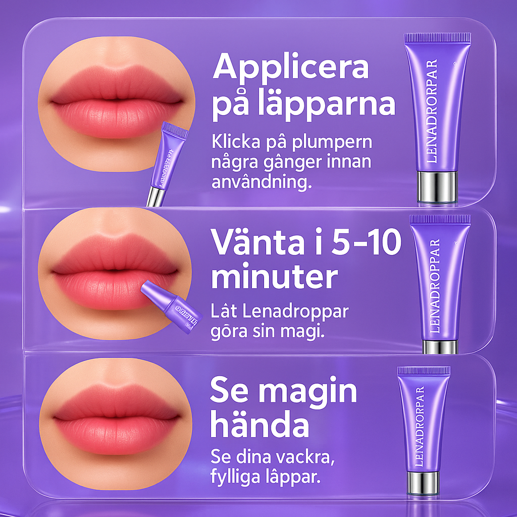 Lenadroppar-Fylligare läppar på nolltid